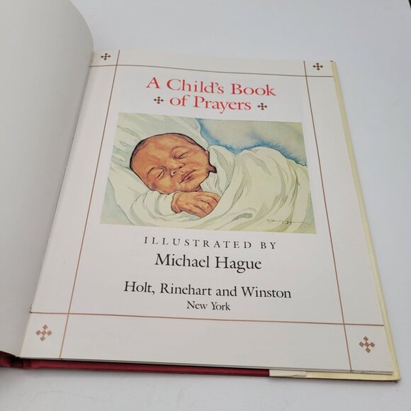Childs Book of Prayers by Michael Hague 1985 Hardcover Dust Jacket 1st Edition - Picture 7 of 10